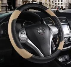 ぼー様専用！ベージュ ハンドルカバー　ステアリングカバー　普通車　軽自動車