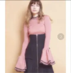lillilly フレアスリーブ　ニットのサムネイル