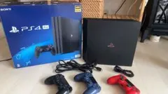 SONY PS4 Pro 本体 コントローラー3つ付き