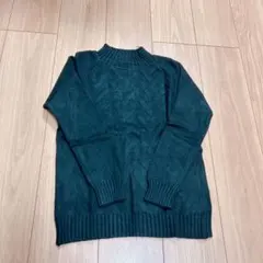 未使用　セーター レディース ブラック　綿 長袖 黒　ニットトップス