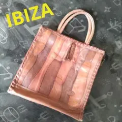 IBIZA パッチワーク レザートートバッグ