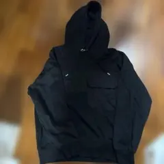 GU ブラック フード付きパーカー Sサイズ 裏起毛