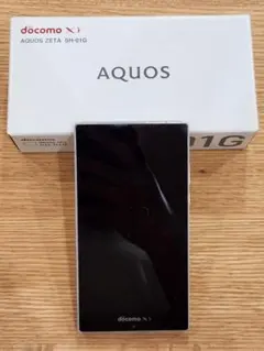 【当時物】docomo AQUOS ZETA SH-01G スマホセット　付属有のサムネイル