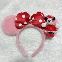 ディズニー　ファンキャップ　カチューシャ　ミニー　ファンダーランド　ピンク