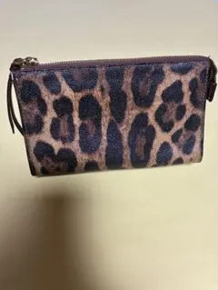 DOLCE＆GABBANAレオパード柄 ポーチ ファスナー開閉のサムネイル