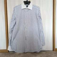 BEAMS F 　ストライプドレスシャツ 　クレリックのサムネイル