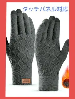 アクリル手袋 タッチパネル対応 グレー