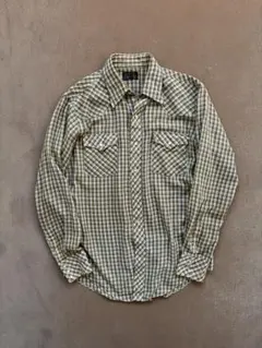 vintage JCPenney チェック柄 ウエスタンシャツ