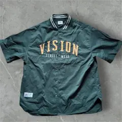 VISION STREET WEAR グリーン ワークシャツ Lサイズのサムネイル