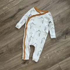 babyGap ベビーギャップ　ロンパース カバーオール アニマル柄　9-12mのサムネイル
