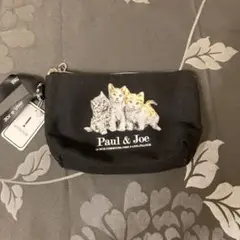 Paul & Joe 猫ポーチ　ブラック