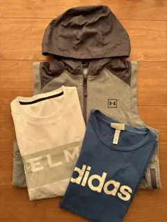 アンダーアーマー フード付きベスト KELME adidas Tシャツセット