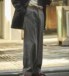 EMMA CLOTHES ワイドスラックス ウール素材　Mサイズ