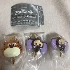3個セット　ズートピア　アイスキャンディーチャーム　フィニック　クロウハウザー