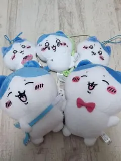 匿名配送！【ハチワレ】ちいかわ ぬいぐるみ マスコット 5種セット