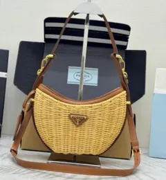 PRADA ウィッカー ショルダーバッグ