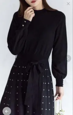 tocco closet ニットワンピース 黒　ブラック