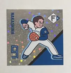 日本ハムファイターズ　超お菓子祭り　ステッカー　中島卓也