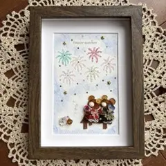 シーグラスアート❁綺麗な花火❁のサムネイル