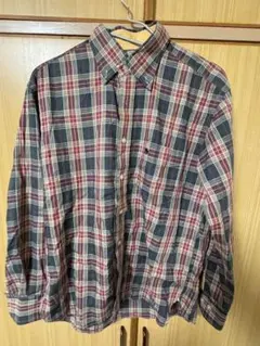 POLO チェック柄 長袖シャツ L