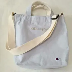Champion　スクール　刺繍　PLAZA　小ショルダーバッグ　水色　美品