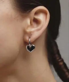 【CENE】セネ/ハートフープイヤリング