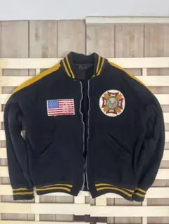 【値下げ可】50年代ランタグ　Champion スタジャン アメリカ国旗刺繍