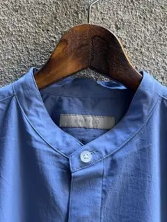 【送料無料】UNFILO(オンワード樫山)バンドカラー比翼長袖シャツ