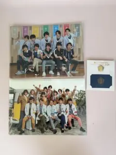 嵐のワクワク学校 クリアファイル ４枚&ピンバッジ