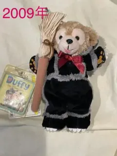 【新品・未使用】2009年⭐︎ハロウィン⭐︎黒猫⭐︎ダッフィーぬいぐるみバッジ⭐︎