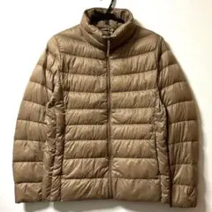 【極美品】UNIQLO ユニクロ　ウルトラライトダウン　ブラウン　L