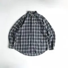 Carhartt カーハート 00s チェックネルシャツ ネイビー グレー XL