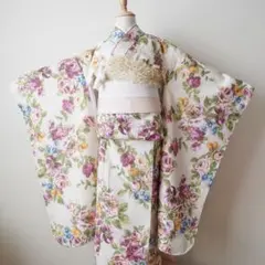 504ag9,帯揚げ帯締めしごき□七五三 七歳 女児 着物&袋帯 金彩 絞り風 楽天市場】七五三 7歳 女の子 しごき・帯揚げの色が選べる着付け