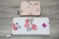 【即購入OK】 COACH 長財布 2つ折り財布 花柄 2点セット