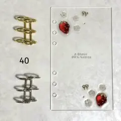 ✨もふ様専用✨A6 アクリルレジンバインダー　リング付き　韓国　貯金