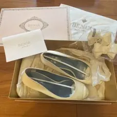 BENIR アイボリー パンプス リボンセット