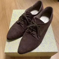 ORiental TRaffic ブラウン スエード レースアップ パンプス