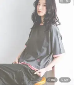niko and... レイヤーライクTシャツ チャコール　Lサイズのサムネイル