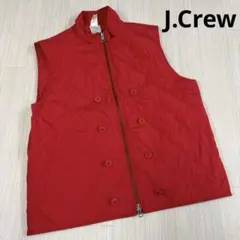 J.Crew キルティングベスト　リバーシブル　インナー　レッドのサムネイル