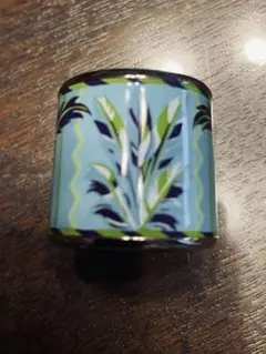 エルメスHERMES スカーフリング　ブルー