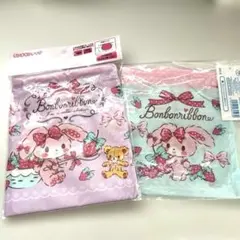 サンリオ　新品未使用　ぼんぼんりぼん ランチ巾着　底板付き＆巾着袋セット