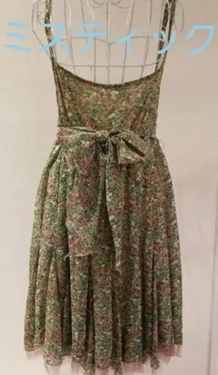 最終お値下げ☆ミスティック　花柄チュールワンピース