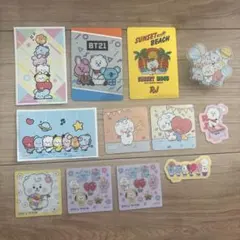 BT21 RJ ステッカー　カード　クリップ