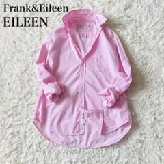 【美品】フランクアンドアイリーン　EILEEN　スキッパーシャツ　ピンク　M相当