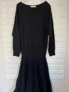 ROPÉ PICNIC ブラックニットワンピース サイズ40 美品