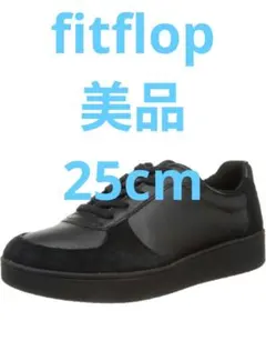 Fitflop　黒　レディース 本革　スニーカー オックスフォード