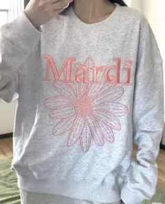 【新品未使用】Mardi Mercredi マルディメクルディ　刺繍スウェット Mardi Mercredi マルディメクルディ スウェット SWEATSHIRT
