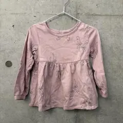 babyGap ベビー 長袖 トップス バレエシューズ柄 ピンク