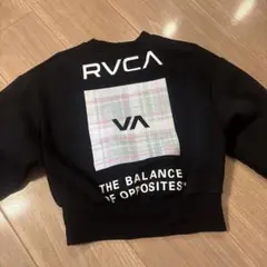 RVCA クロップドスウェット ブラック