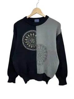 90's giovanni uomo デザインニット バイカラー